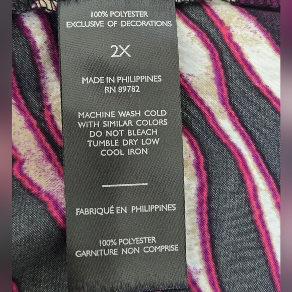 NWT NATORI Kuma Long Robe Length  52" Bathrobe Kimono Sleeve Plus Size 2X - Picture 15 of 16